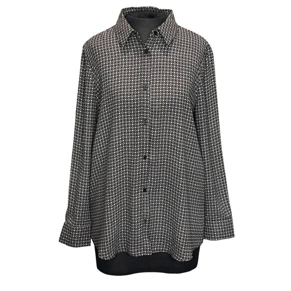 IMNYC Isaac Mizrahi Womens Button-Up Blouse M - Picture 1 of 10